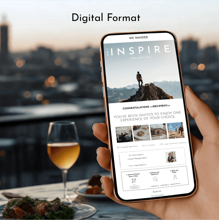 Inspire - Experience Portfolio for business - We Wander